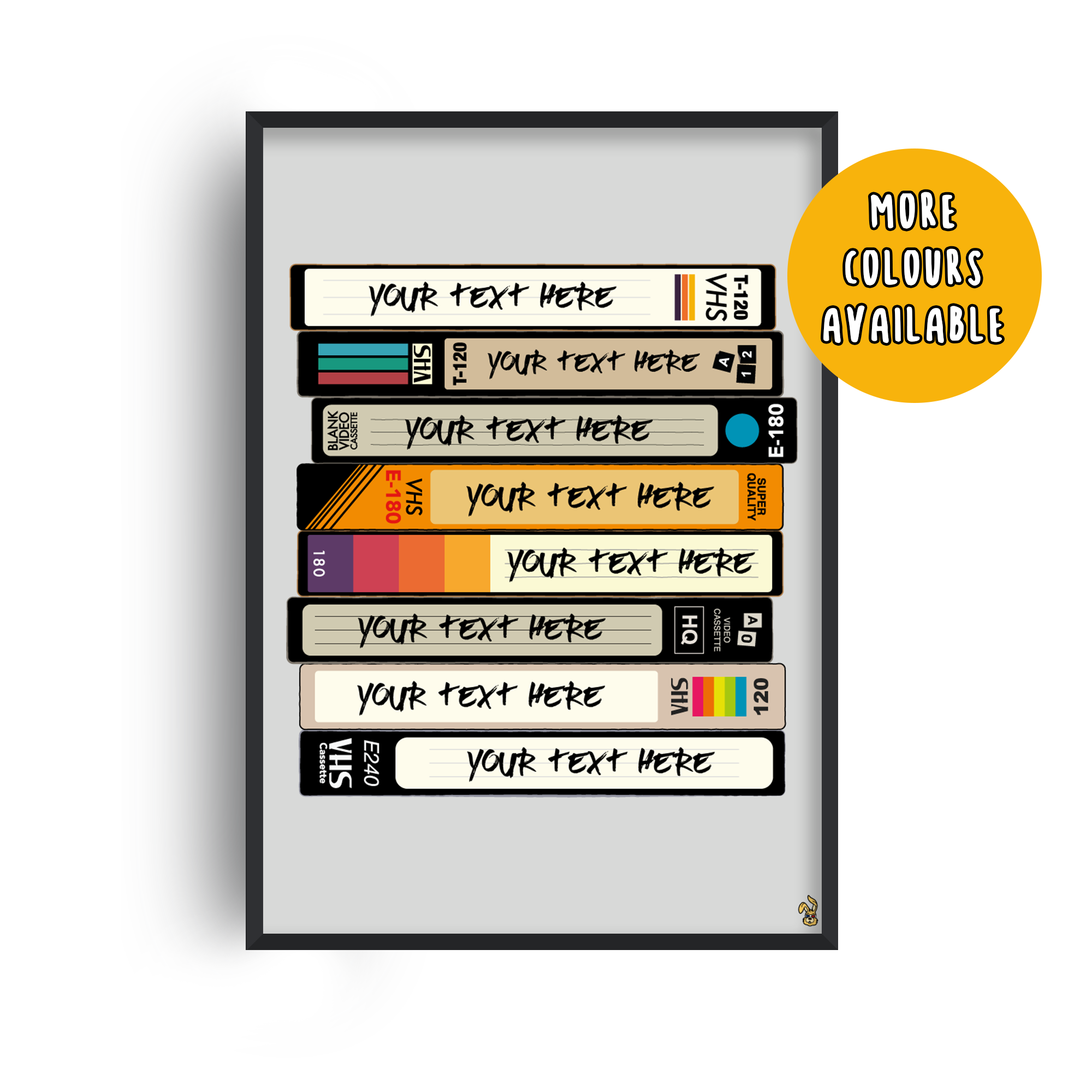 Custom Retro VHS Movie Print | Gift for Film Lovers | FriedEggPrints