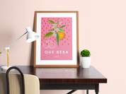 Que Sera Floral Print | Boho Decor