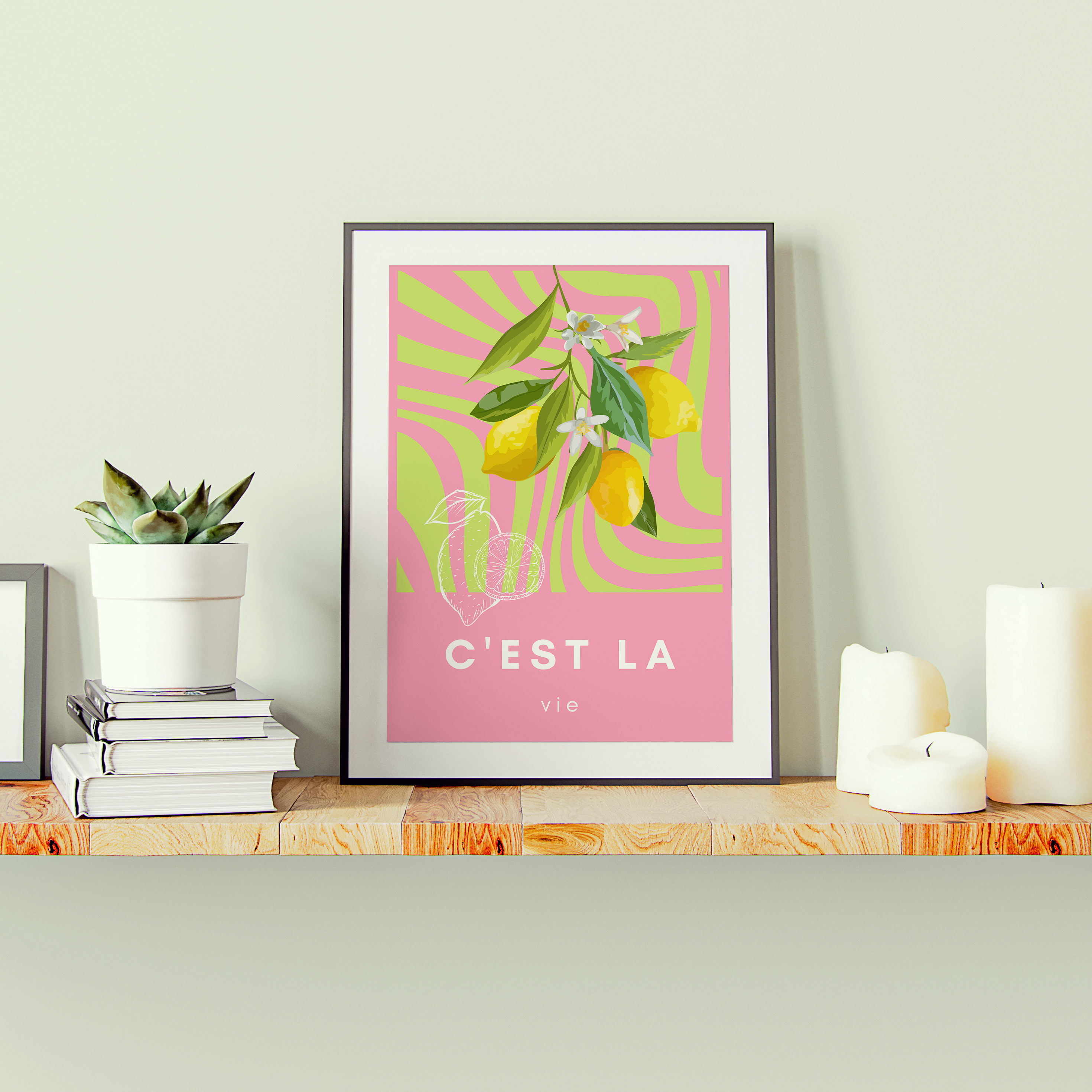 C'est La Vie French Quote Print | French Phrases