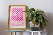 Strawberry Daiquiri Print | Cocktail Prints