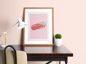 Take a Chill Pill Print | Cute Cats Print