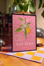 Que Sera Floral Print | Boho Decor