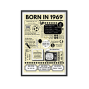 Born in 1969 Print - 55th Birthday Gift