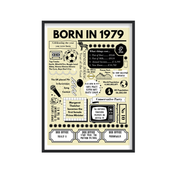 Born in 1979 Print - 45th Birthday Gift