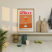 Aperol Spritz Print | Cocktail Prints