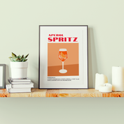 Aperol Spritz Print | Cocktail Prints