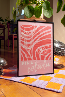 Pina Colada Print | Cocktail Prints