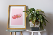 Take a Chill Pill Print | Cute Cats Print