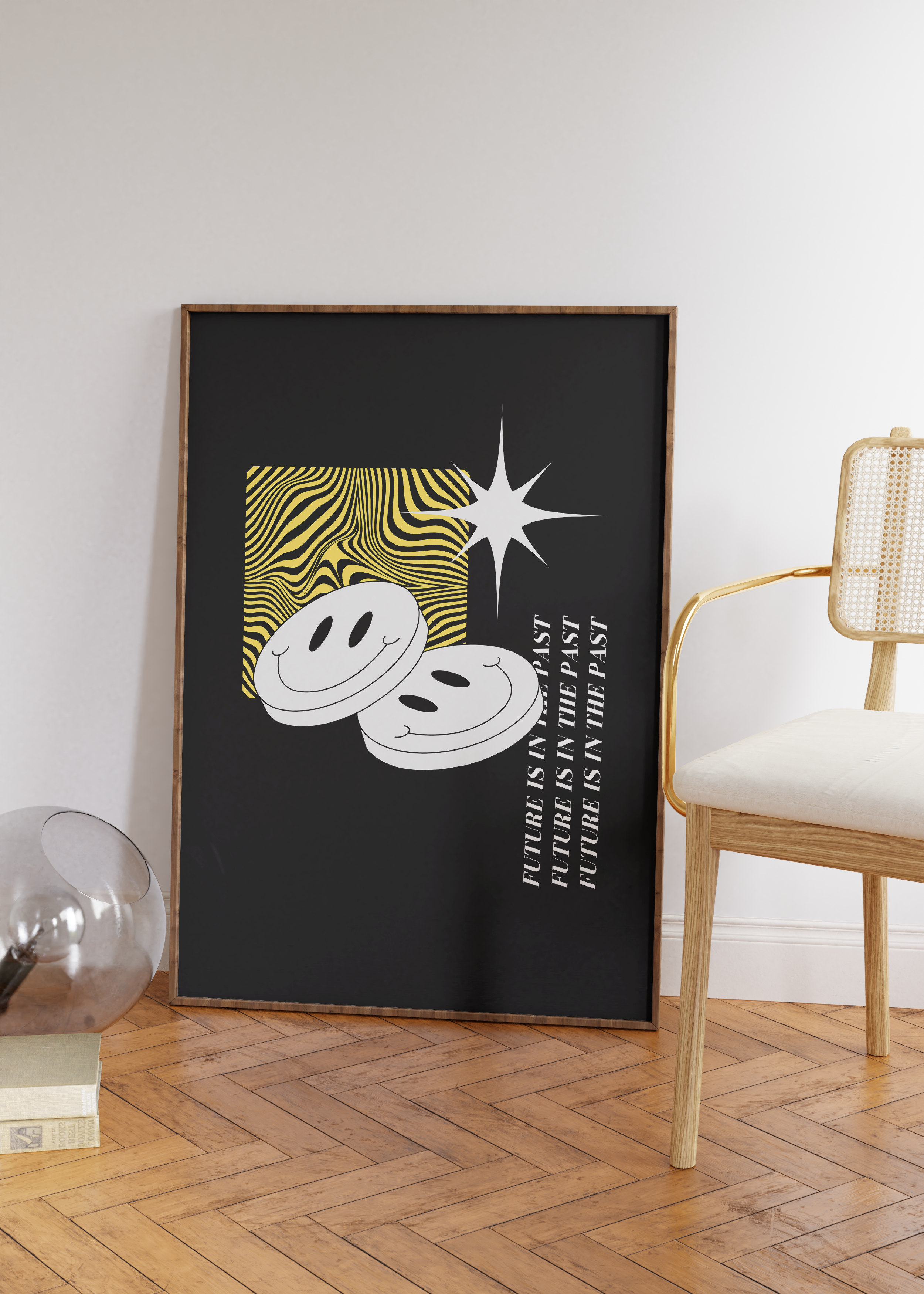 To The Rave Print | Melting Smiley 90s Rave