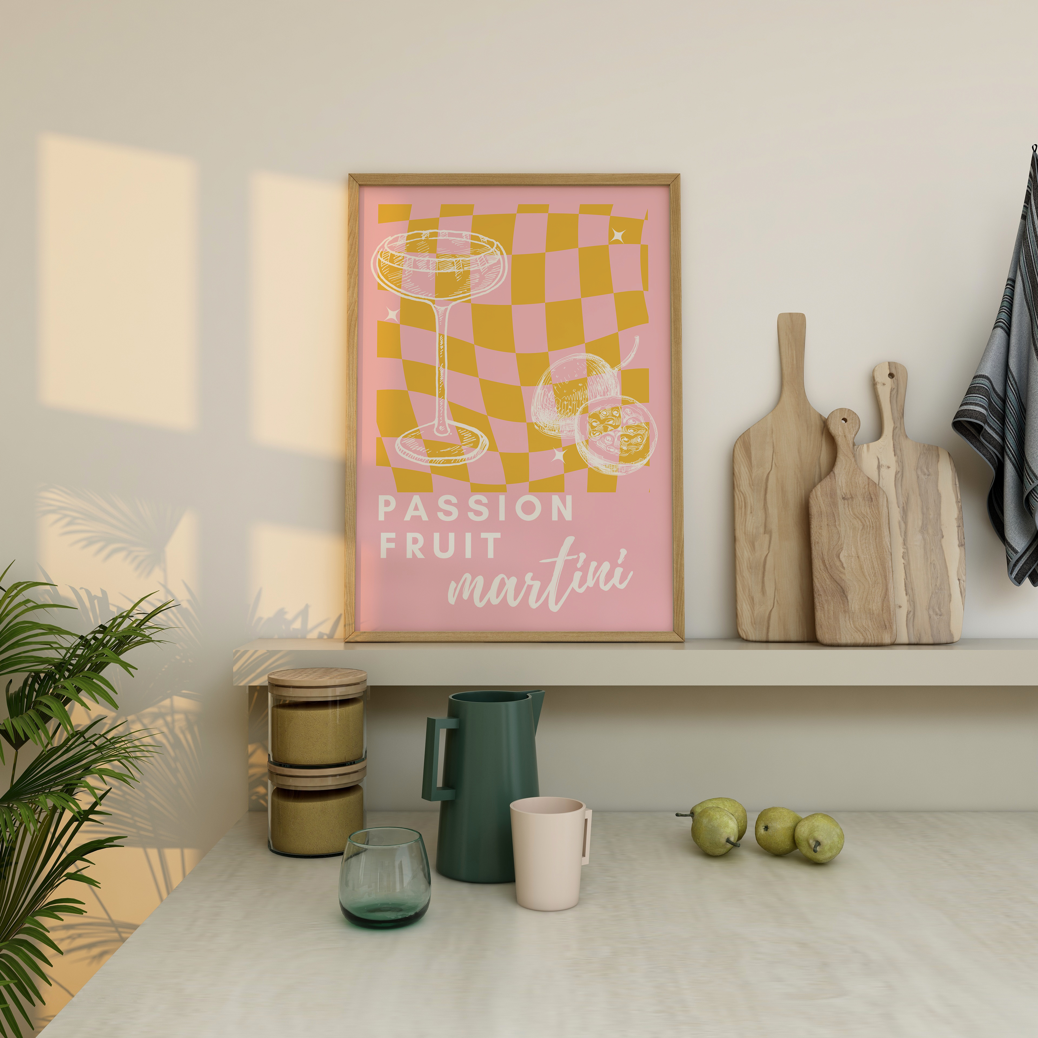 Passion Fruit Martini Print | Cocktail Prints