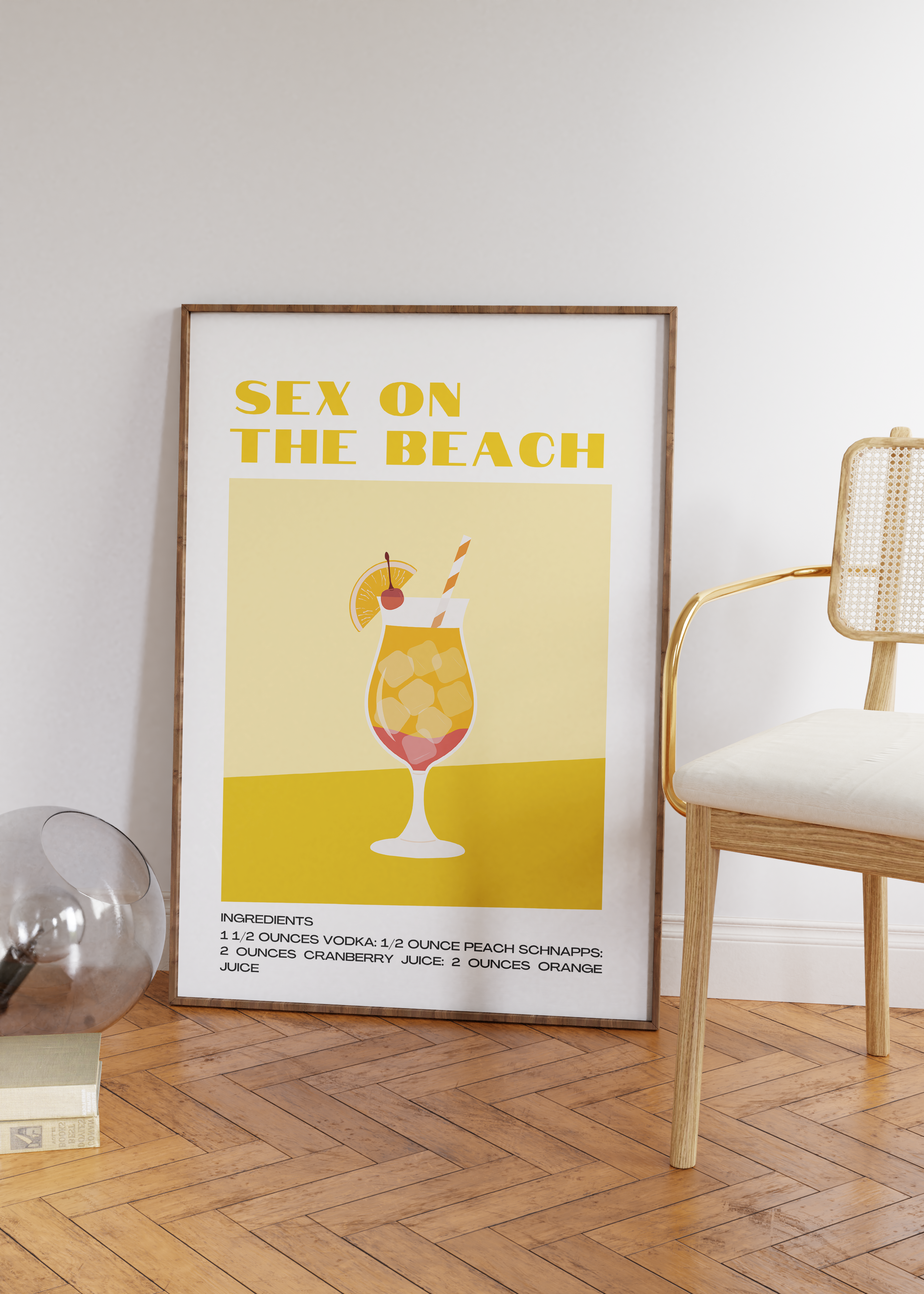 Sex on the Beach Print | Cocktail Prints